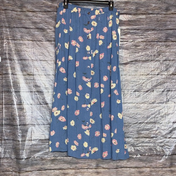 Napa Valley Vintage Floral Print Maxi Skirt - Picture 5 of 8